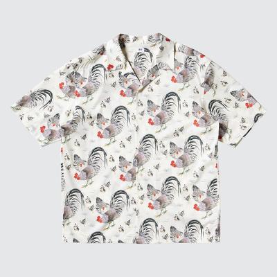 Uniqlo - Ito-Jakuchu Short Sleeved Shirt - Off White - L
