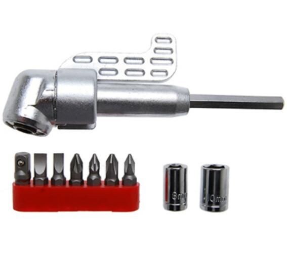 Kraftmann 20801 Winkelschrauber Set mit Bits und Stecknüsse 10tlg Image