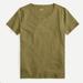 J. Crew Tops | J Crew Vintage Cotton Crewneck Tee Shirt Green | Color: Green | Size: M