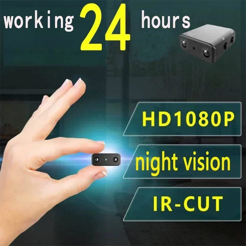 Révélant 1080P HD Plus Petite Mini Caméra IR-CUT Vision Nocturne Micro Caméscope Détection de Mouvement Enregistreur Vidéo Boucle Statique Espia Cam