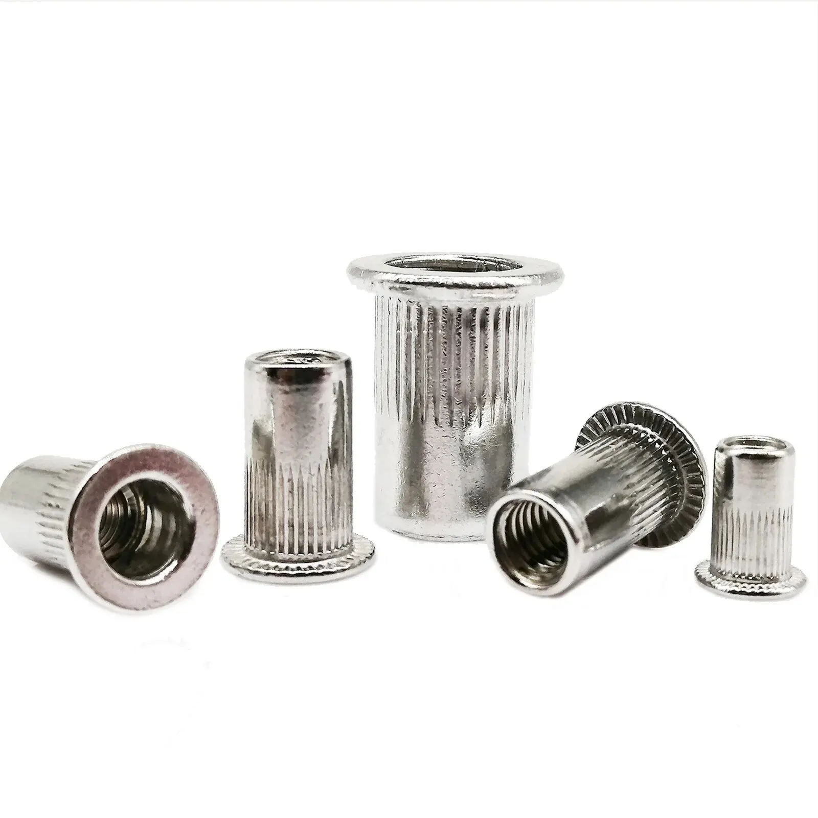 Aluminium Flachkopf Nietmutter Bindeneinsatz Nietmuttern M3 M4 M5 M6 M8 M10 M12 Hohe Qualität Image