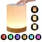 Touchez la veilleuse, lampe de table, lampe de chevet de chambre à coucher, lumière de couleur, lumière ambiante, lumière changeante de couleur, chargement USB à intensité variable