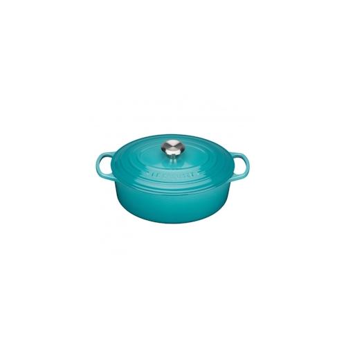 Le Creuset Bräter Signature 31 cm oval Karibik 6,3 L