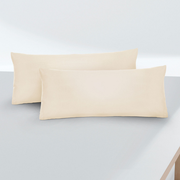 biberna Feinjersey-Kopfkissenbezug Doppelpack kitt, 2x 40x80 cm Image