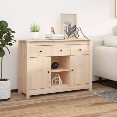 Sideboard 100x35x74,5 cm Massivholz Kiefer - Vidaxl Image