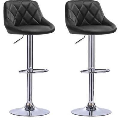 2er Set Barstuhl Barhocker Höhenverstellbar Barhocker 360° Drehbar, Bar Hocker mit Fußstütze für Image