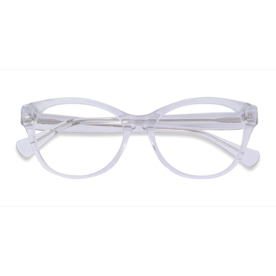 Unisex s horn Shiny Clear Acetate Prescription eyeglasses - Eyebuydirect s Ralph RA7141