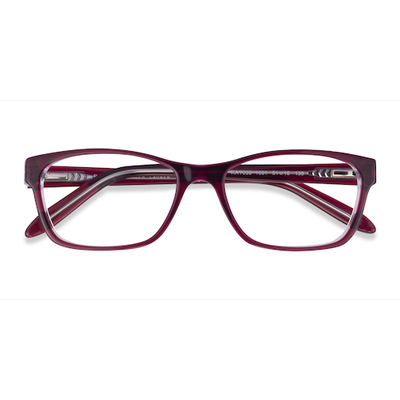 Female s horn Shiny Red On Crystal Acetate Prescription eyeglasses - Eyebuydirect s Ralph RA7039