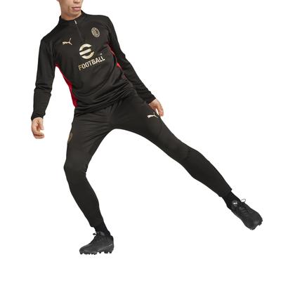 AC Milan PUMA 1/4 Reißverschluss Trainingsoberteil - Schwarz Image