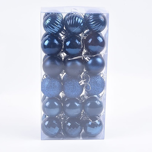 36 Weihnachtskugeln, Weihnachtsdekoration, 4 cm kleine hängende Kugeln für Weihnachtsbaum, Feiertage, Partys und Geschenke Image