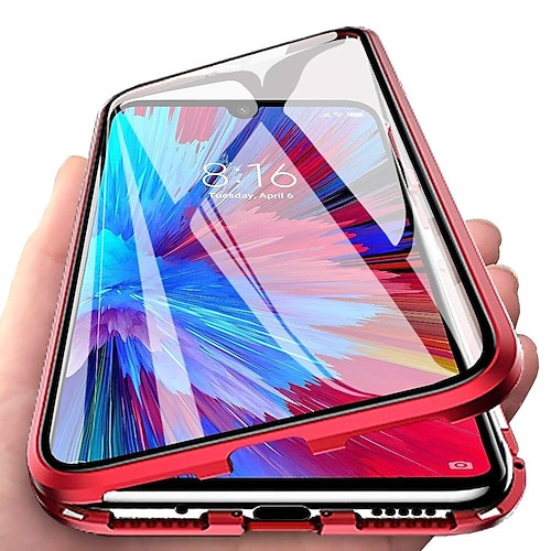 Handy Hülle Handyhüllen Für Samsung Galaxy S25 S24 S23 S22 S21 Ultra Plus A14 A34 A54 A24 A53 Magnetische Adsorption Transparent Beidseitig Unterstützt kabelloses Laden Gehärtetes Glas Image