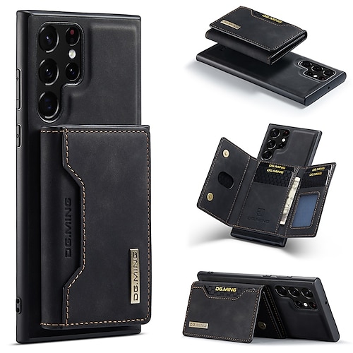 Handy Hülle Handyhüllen Für Samsung Galaxy S25 S24 S23 S23 FE S22 S21 Ultra Plus A14 A34 A54 A73 Brieftaschenhülle Magnetisch Vollschutz Ständer PU-Leder Image