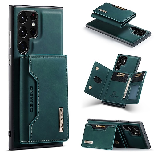 Handy Hülle Handyhüllen Für Samsung Galaxy S26 Ultra Plus S25 S24 S23 S22 S23 FE S21 Ultra Plus A14 A34 A54 Brieftaschenhülle Magnetisch Vollschutz Ständer PU-Leder Image