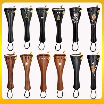 1pcs Violin Fiddle 4/4 Tailpieces, Top grade jujube wood/ebony wood/rosewood Tail Piece With Fine