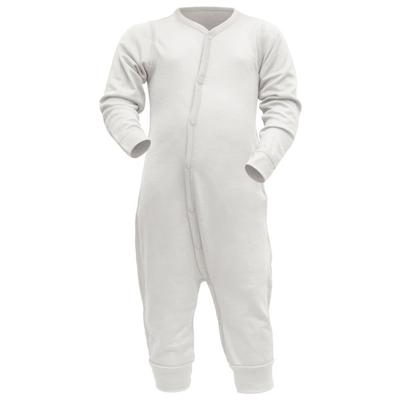 Devold - Kid's Breeze Merino Sleepsuit - Overall Gr 98 grau/weiß Image