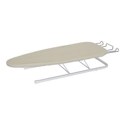 Household Essentials Tabletop Wood Ironing Board with Natural Cover and Iron Rest HH130202W