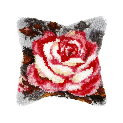 Knüpfkissen Rose Image