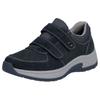 Klettschuh RIEKER, Herren, Gr. 42, blau (dunkelblau), Veloursleder, Lederimitat, sportlich, Schuhe, Halbschuh, Freizeitschuh mit herausnehmbarer Soft-Einlage