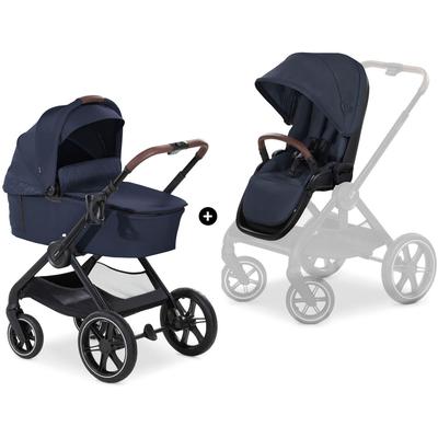 Kombi-Kinderwagen HAUCK "Walk N Care Set" blau (dark navy blue) Baby Kinderwagen belastbar bis 22 kg