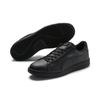 Sneaker PUMA "SMASH V2 L", Gr. 42,5, schwarz (puma schwarz, puma schwarz), Leder, Synthetik, unifarben mit Farbeinsatz, sportlich, Schuhe