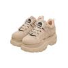 Trainingsschuh BUFFALO "Buffalo Damen Buffalo 1339-14 2.0 Sneaker Low", Damen, Gr. 39, beige (cream), Leder, unifarben, Schuhe