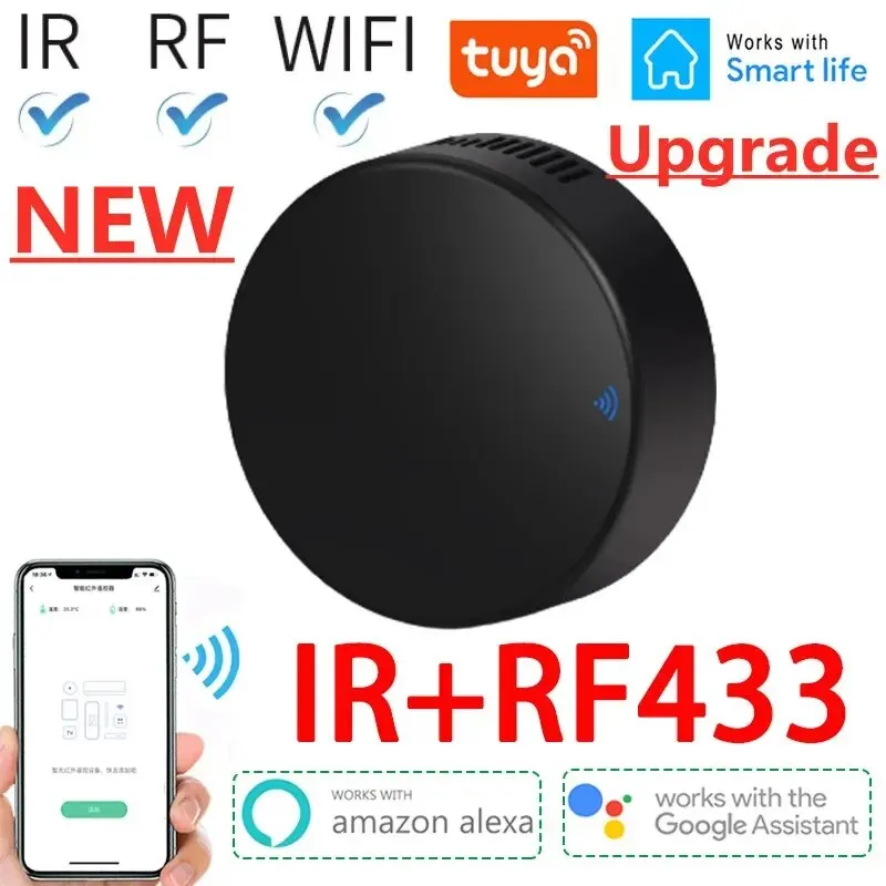 Smart RF433 IR-Fernbedienung Tuya WiFi Smart Home Infrarot-Controller für Klimaanlage ALLE TV LG Unterstützung Alexa Google Home Image