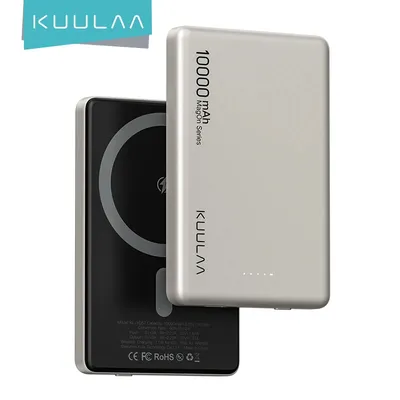 KUULAA Power Bank 10000 mAh Magnetisches tragbares Ladegerät Drahtloses Schnellladen Auto-Wake für iPhone 16 15 14 Pro Max Externer Akku Image