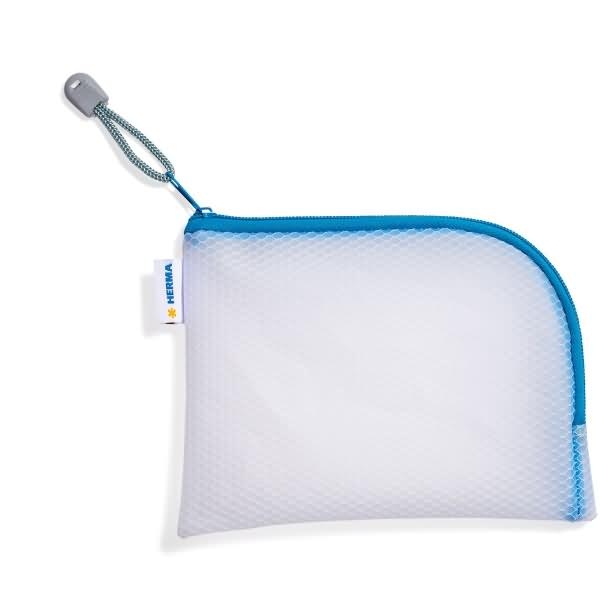 HERMA Universaltasche A6 19x14cm transparent/blau Image