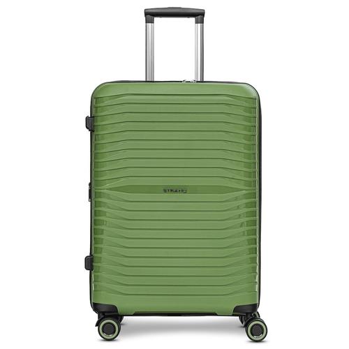 Stratic - Shine 4 Rollen Trolley 65 cm mit Dehnfalte Koffer & Trolleys 1 ct Grün Herren