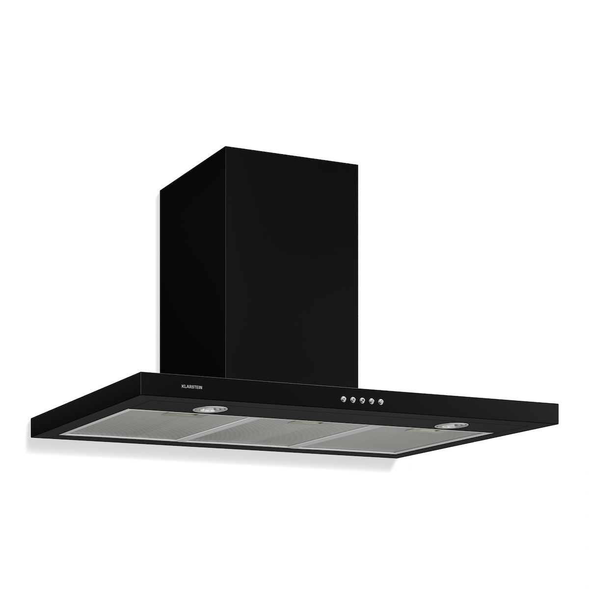 Klarstein Limelight Dunstabzugshaube 90cm Wandhaube 600m³/h schwarz Schwarz Image