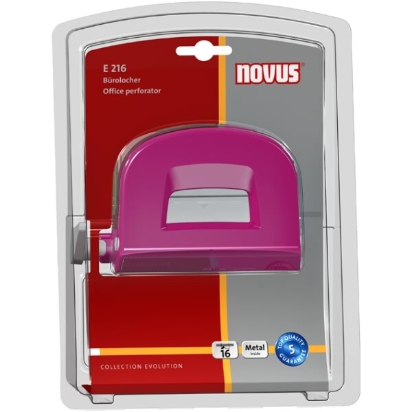 NOVUS Locher E 216 pink Blister Image