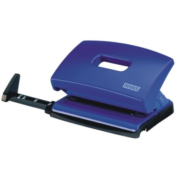 NOVUS Locher C216 Metall/Kunststoff 1,6mm (Blister) 16 Blatt blau Image