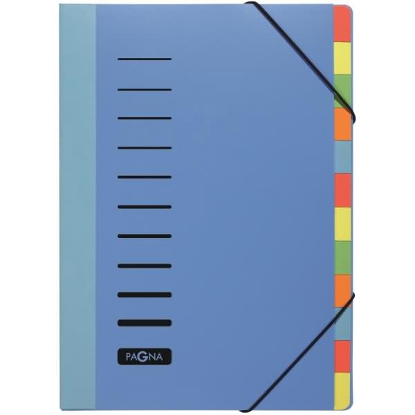 Pagna Ordnungsmappe A4 12 Fächer blau Image