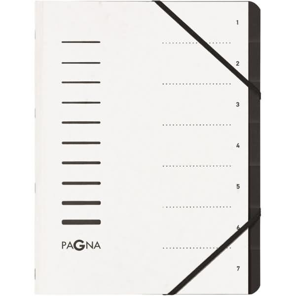 Pagna Ordnungsmappe A4 7 Fächer weiß 1-7 Image