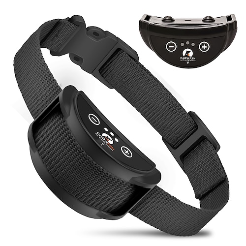 Hundetraining Anti-Bellen Halsband Schockhalsband Anti-Bark-Gerät Einfache Hund Multi-Funktional Hunde Katzen Haustiere Wasserdicht Anti Bark Automatisch Wiederaufladbar Sicherheit Nylon