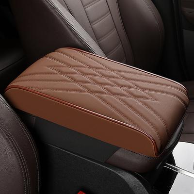 Car Armrest Cushion Pad Universal Fit Memory Foam Armrest Pillow with Polyester Cover Durable and Dirt-Resistant Enhanced Comfort Center Console Support Black Beige Coffee Grey