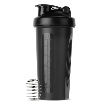 1pc 600ml Shaker Bottle 20oz Protein Shaker Plastic Bottle Portable Fitness Bottle for Fitness
