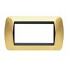 Living International placca 4 moduli oro lucido L4804OR - Bticino