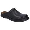 Clog JOSEF SEIBEL "Max", Herren, Gr. 39, schwarz, Leder, unifarben, klassisch, Schuhe Clog, Sommerschuh, Schlappen, Urlaub, mit gepolsterter Innensohle