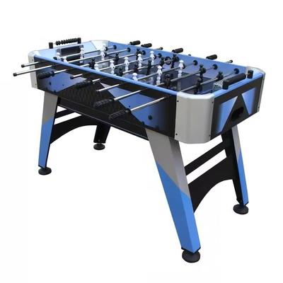 Blue Grey Black 4-foot Foosball Table with Abacus Scorers and 2 Balls - 48'' L X 24'' W X 32'' H