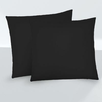 biberna Feinjersey-Kopfkissenbezug Doppelpack schwarz, 2x 40x40 cm Image