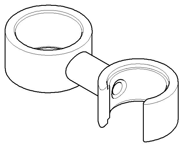 Dornbracht Halter für Brause Stand Ersatzteile 04281002901 Chrom 04281002901-00 Image