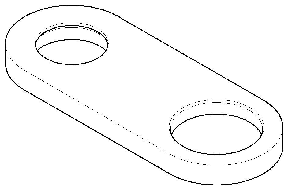 Dornbracht Rosette Ersatzteile 092779002 140 x 55 x 10 mm Chrom 092779002-00 Image