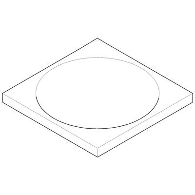 Dornbracht Seifenschale Ersatzteile 081778600 120 x 120 x 10 mm Messing gebürstet (23kt Gold) 081778600-28 Image