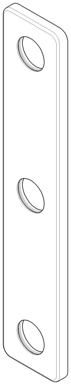 Dornbracht Rosette Ersatzteile 091101078 55,5 x 295 mm Chrom 091101078-00 Image