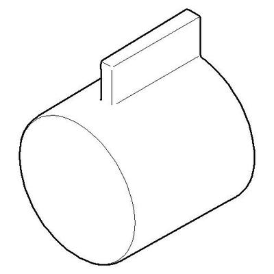 Dornbracht Griff für Thermostat Ersatzteile 092067006 41 x 40 x 53 mm Weiß matt 092067006-10 Image