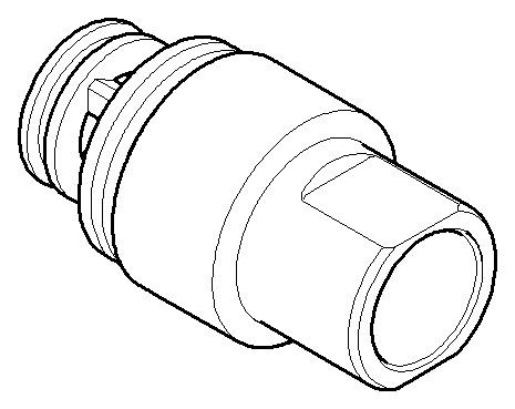 Dornbracht Umstellung Ersatzteile 09213408120 D. 30 x 56 mm Platin gebürstet 09213408120-06 Image