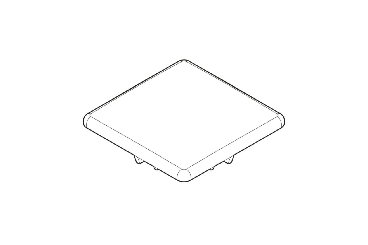 Ersatzteil, Ventilkappe, 68x68mm glasiert, Weiß 9510001000 Image