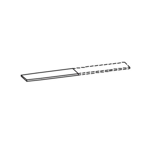 Artiqua Ablageboard breitenvariabel, Weiß Glanz, 077-ABL-14-68 077-ABL-14-68