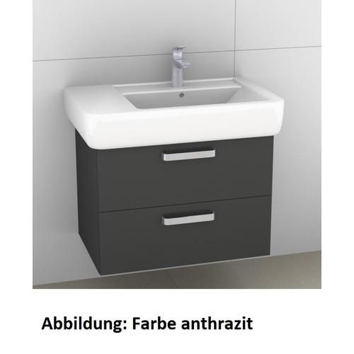 Artiqua 413 Waschtischunterschrank für Renova Plan 122175 Sangallo Grau quer, 413-WU2L-K18-7154-432 413-WU2L-K18-7154-432